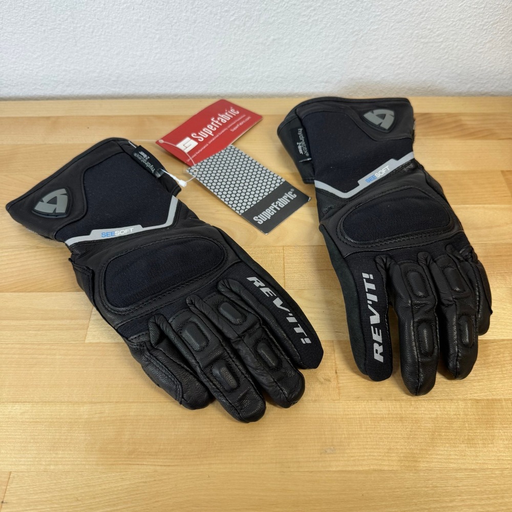 REV'IT! Hydratex Z-liner Motorcycle Gloves Black SuperFabric Seesoft XS NEW